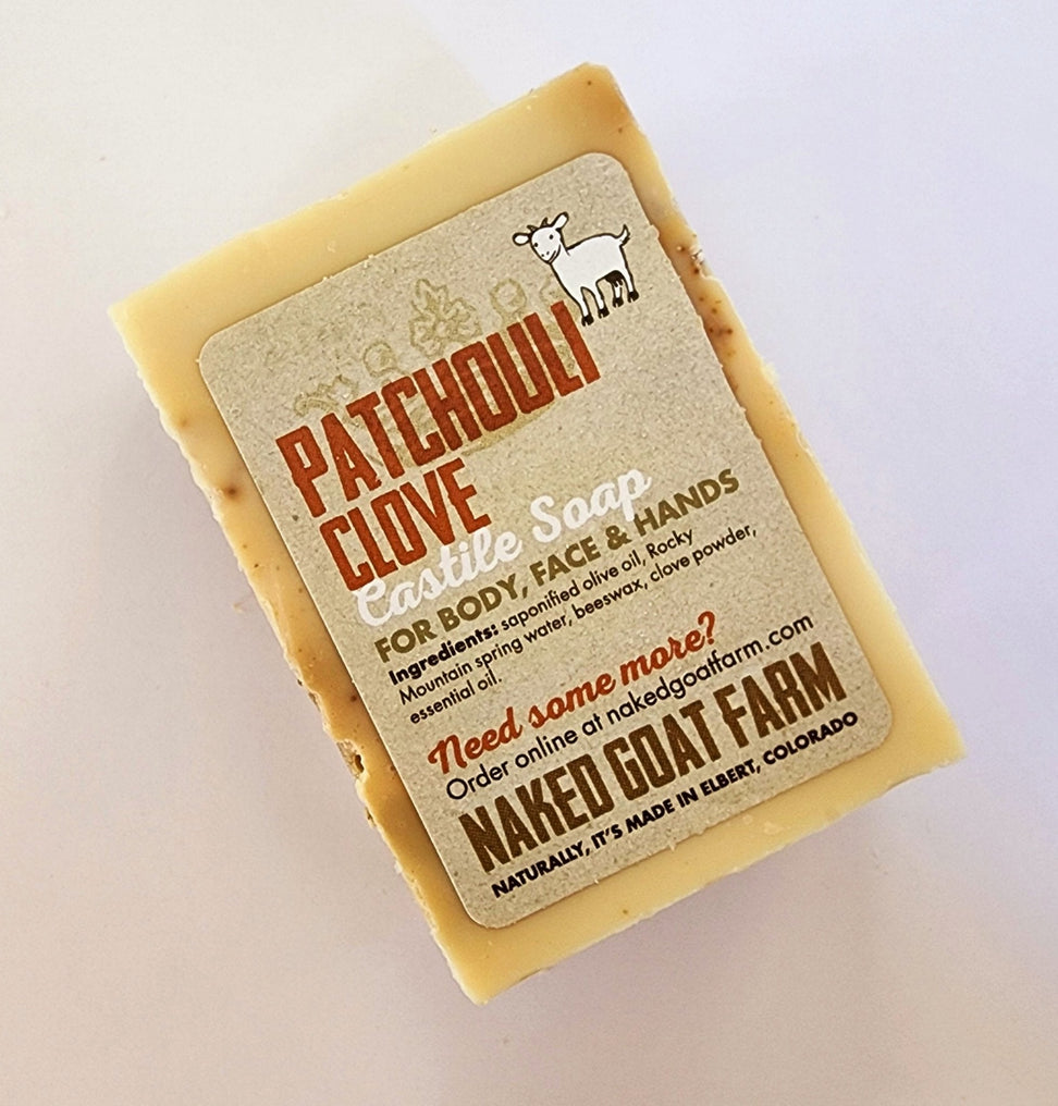 Castile Soap Patchouli Clove - nakedgoatfarm