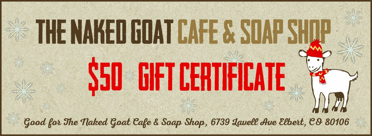 Gift Certificate - nakedgoatfarm