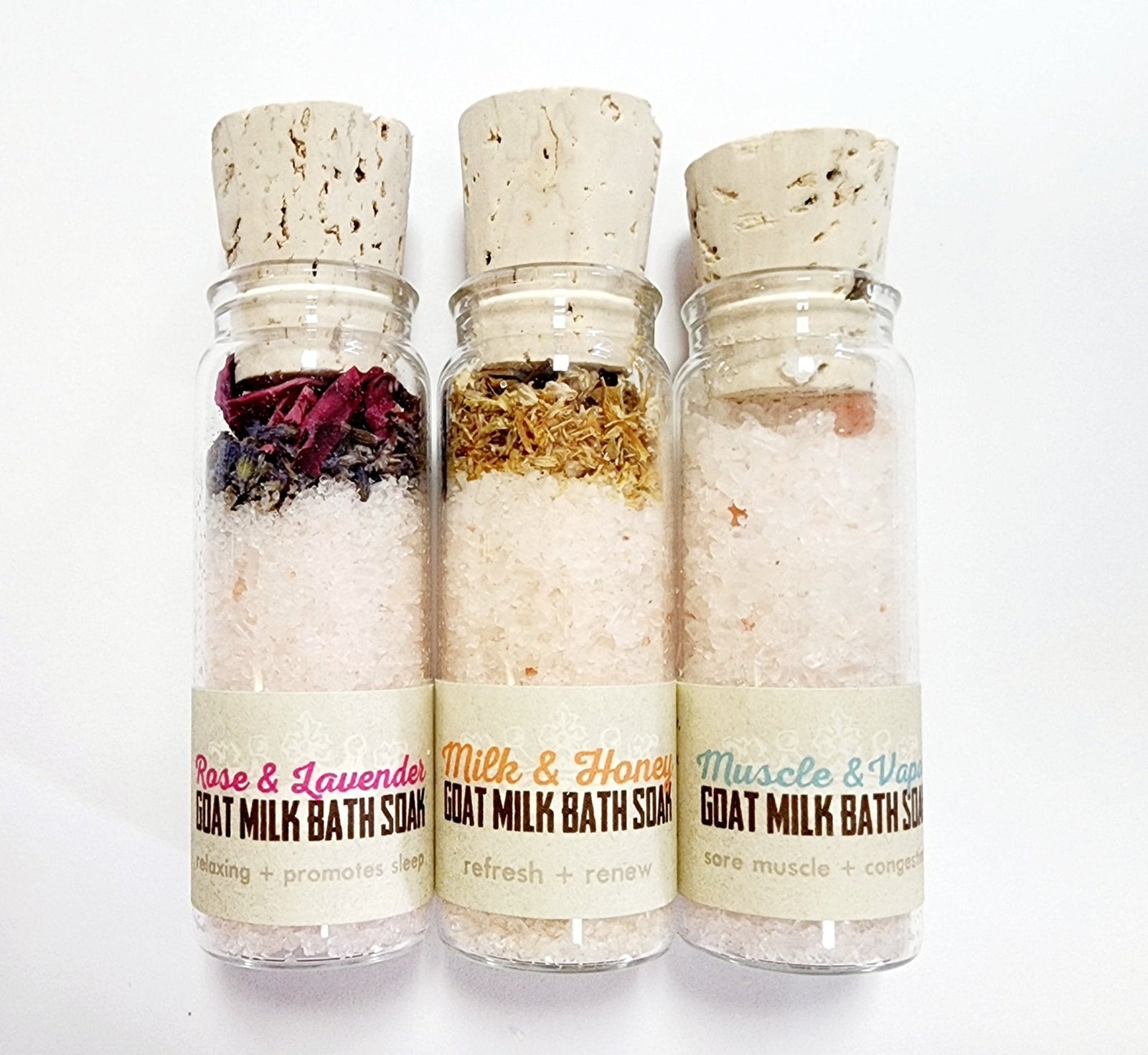 Goat Milk Bath Soak Vial - nakedgoatfarm