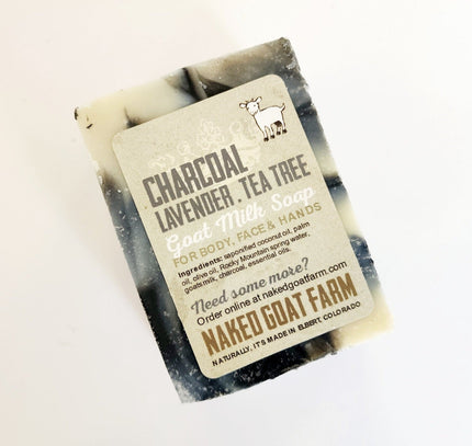 Goat Milk Soap Charcoal - nakedgoatfarm