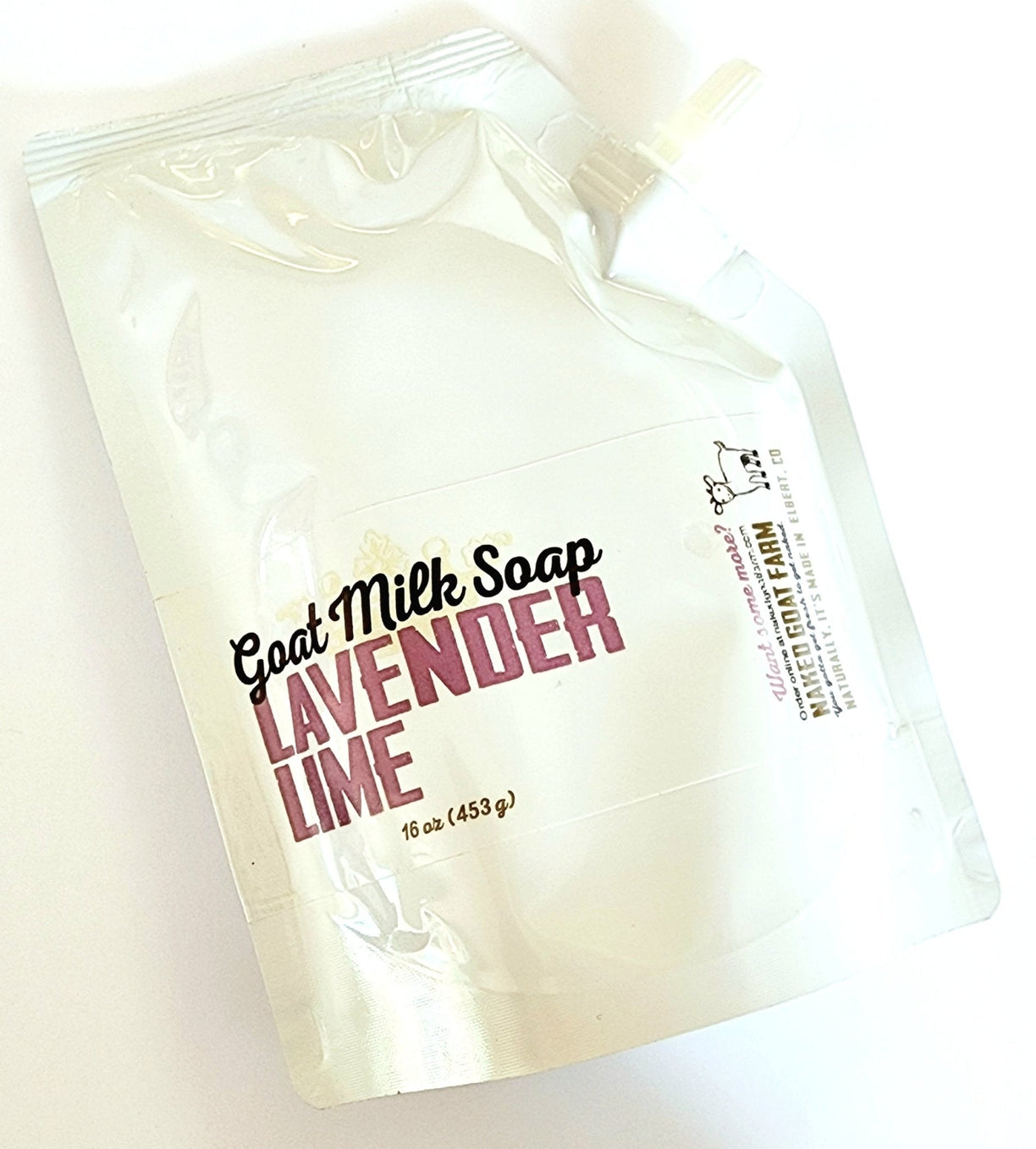 Liquid Goat Milk Soap Pouch - nakedgoatfarm