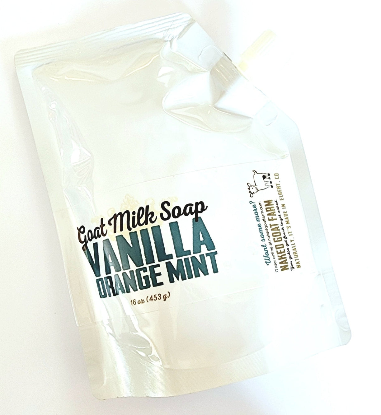 Liquid Goat Milk Soap Pouch - nakedgoatfarm
