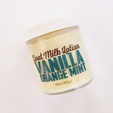 Goat Milk Lotion 16 oz – Vanilla Orange Mint