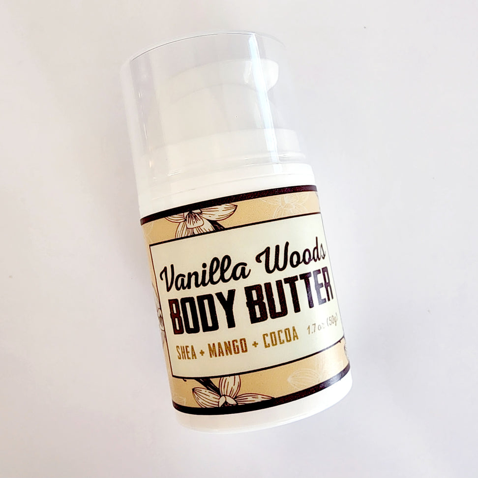 Vanilla Woods Body Butter 1.7 oz front