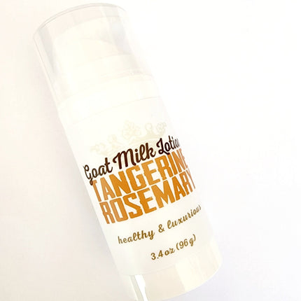 Goat Milk Lotion Pump Bottle – Tangerine Rosemary