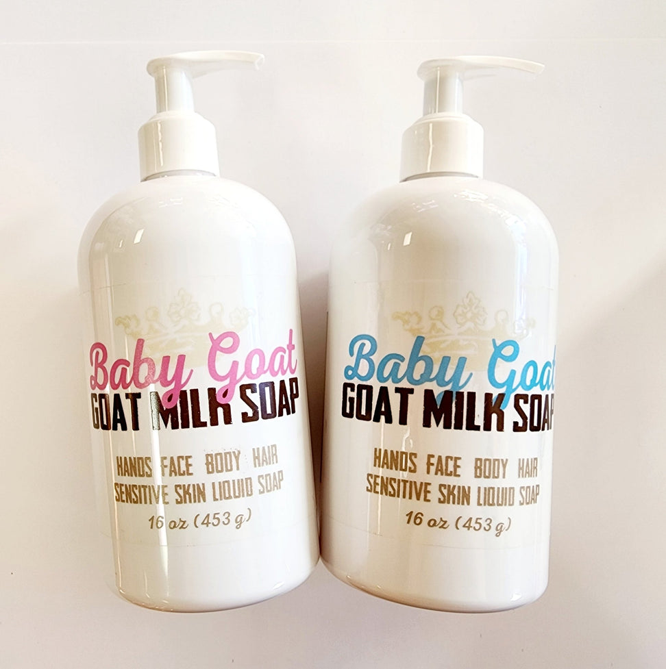 Liquid Goat Milk Soap 16 oz - nakedgoatfarm