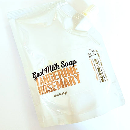 Liquid Goat Milk Soap Pouch – Tangerine Rosemary