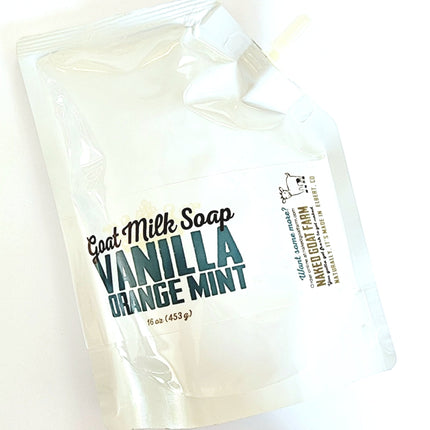 Liquid Goat Milk Soap Pouch – Patchouli Sweet Orange